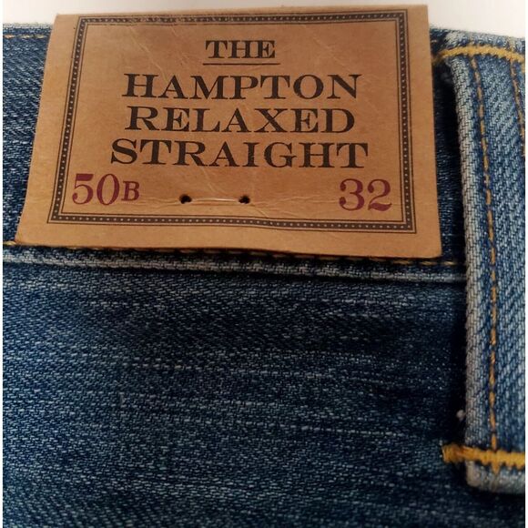 Polo Ralph Lauren Jeans 50x32 NWT The Hampton Relaxed Straight Denim Made Mexico - Picture 11 of 15